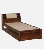 Rlvani Sheesham Wood Single Bed with Smooth Edges in Honey Oak Finish for Modern Homes - Image 7