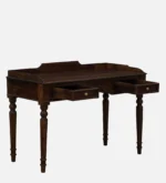 Shok Sheesham Wood Writing Table In Provincial Teak Finish - Image 4