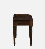Shok Sheesham Wood Writing Table In Provincial Teak Finish - Image 5