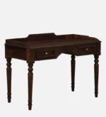 Shok Sheesham Wood Writing Table In Provincial Teak Finish - Image 7
