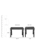 Rohemiana Rustik 4 Seater Solid Mango Wood Dining Table in Honey Finish - Image 2