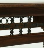 Reclaimed Driftwood Coffee Table with Glass Top in Antique Oak - Image 5