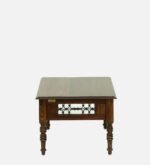 Reclaimed Driftwood Coffee Table with Glass Top in Antique Oak - Image 7