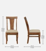 Rrivora Solid Wood Dining Table Set in Rich Natural Texture - Image 7