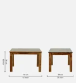 Rrivora Solid Wood Dining Table Set in Rich Natural Texture - Image 9