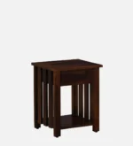 Rustic Nature Inspired Nightstand with Drawer Storage - Image 5