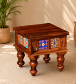 Sanya Natural Wood Bedside Cabinet with Elegant Finish