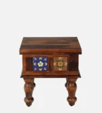 Sanya Natural Wood Bedside Cabinet with Elegant Finish - Image 5