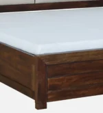 Sden Modern Hydraulic Storage Bed with Designer Wooden Texture Finish - Image 4