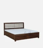 Sden Modern Hydraulic Storage Bed with Designer Wooden Texture Finish - Image 8