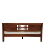 Selesto King Size Bed Without Storage in Ivory Oak Finish by Norwood - Image 5
