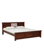 Selesto King Size Bed Without Storage in Ivory Oak Finish by Norwood - Image 2