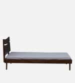 Senviro Solid Wood Single Bed with Elegant Headboard Design - Image 2