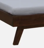 Senviro Solid Wood Single Bed with Elegant Headboard Design - Image 5