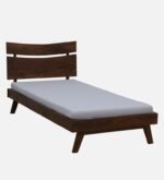 Senviro Solid Wood Single Bed with Elegant Headboard Design - Image 11