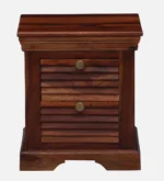 Serona Curve Natural Wood Bedside Table - Image 3