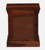 Serona Curve Natural Wood Bedside Table - Image 5