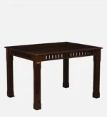 Sistel Sheesham Wood 4 Seater Dining Set In Scratch Resistant Provincial Teak Finish With Marble Top - Image 11