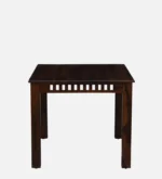 Sistel Sheesham Wood 4 Seater Dining Set In Scratch Resistant Provincial Teak Finish With Marble Top - Image 3