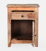 Sivaroa Luxury Solid Wood Bedside Cabinet in Teak Finish - Image 7