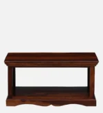 Solid Teak Wood Scandinavian Coffee Table in Light Oak - Image 5