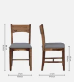 Sorevyn Sheesham Wood Dining Set in Natural Flow Texture - Image 11