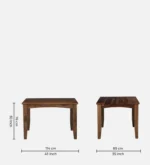 Sorevyn Sheesham Wood Dining Set in Natural Flow Texture - Image 6