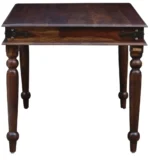 Spacewood Aptima 4 Seater Dining Table in Classic Walnut & White Finish - Image 3