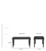 Spacewood Aptima 4 Seater Dining Table in Classic Walnut & White Finish - Image 5