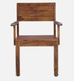 Cambrey Solid Sheesham Wood Chair in Walnut Finish - Image 2