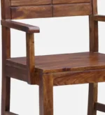 Cambrey Solid Sheesham Wood Chair in Walnut Finish - Image 3
