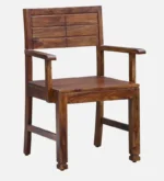 Cambrey Solid Sheesham Wood Chair in Walnut Finish - Image 5