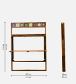 Sranya Solid Sheesham Wood 4 Seater Dining Table with Natural Grain Finish - Image 4
