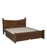 Sravena Sheesham Wood Storage Bed in Natural Rustic Tone - Image 3