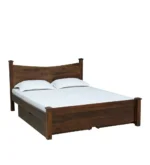 Sravena Sheesham Wood Storage Bed in Natural Rustic Tone - Image 4