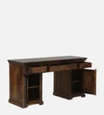 Stand Sheesham Wood Writing Table in Scratch Resistant Provincial Teak Finish - Image 5