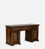 Stand Sheesham Wood Writing Table in Scratch Resistant Provincial Teak Finish - Image 8