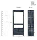 Suscany Solid Wood Wardrobe with Handcrafted Patterns - Image 3