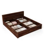 Takvera Sheesham Wood Storage Bed in Warm Natural Tone - Image 5