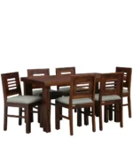 Talira Sheesham Wood 6 Seater Dining Set In Scratch Resistant Provincial Teak Finish - Image 7