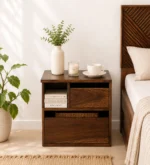 Tavana Natural Wood Bedside Stand
