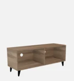 Terraa Handmade Acacia Wood Entertainment Console In Natural Stone Finish - Image 6