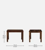 Tolmera Wooden Dining Table with Pure Grain Finish - Image 6