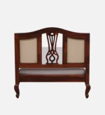 Trivona Solid Wood Single Bed with Natural Grain Texture - Image 3