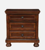 Ulmorin Contemporary Wooden Bedside Table with Open Shelf - Image 2
