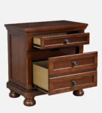 Ulmorin Contemporary Wooden Bedside Table with Open Shelf - Image 6