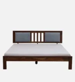 Uovanta Elegant Natural Texture Wooden Queen Bed for Stylish Bedrooms - Image 3