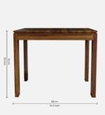 Uovixa Wooden Dining Table with Elegant Natural Finish - Image 3