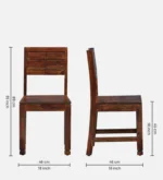 Uovixa Wooden Dining Table with Elegant Natural Finish - Image 8