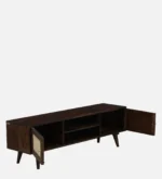 Vabir Large Solid Wood TV Cabinet In Classic Rustic Grain Finish - Image 3